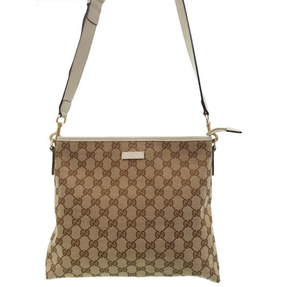Gucci crossbody beige GG ebony bag canvas Brown - Picture 2 of 9